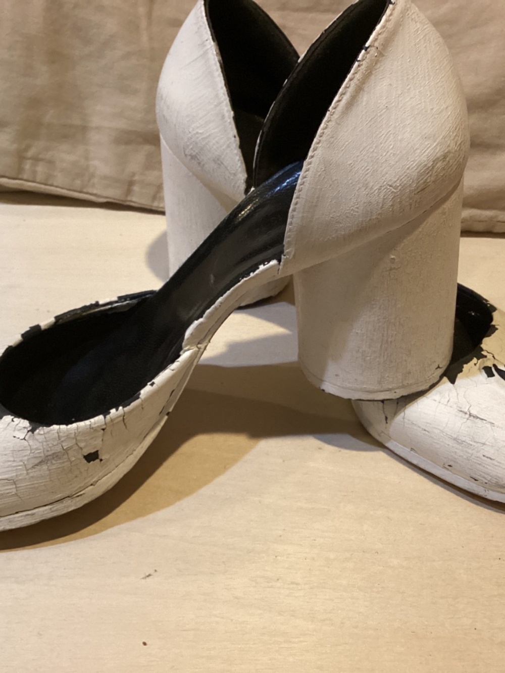 Maison Margiela tabi bianchetto heels black and white size 37 - Picture 2 of 6